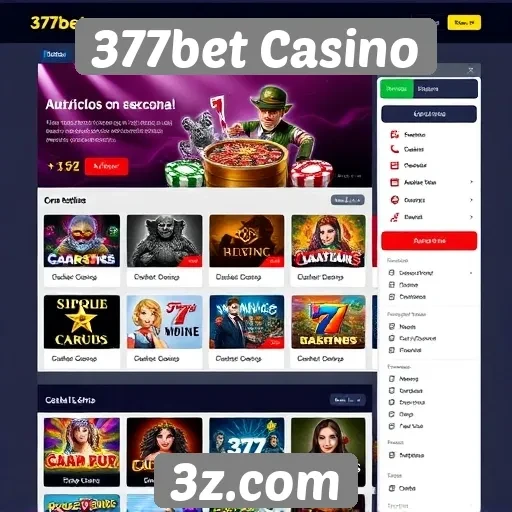 Experiência do usuário no site do 377bet Casino